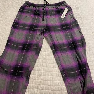 DKNY Pajama pants. Black & purple. Size medium.